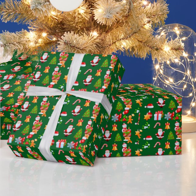 Presente Papel de enrolamento de saudação de férias (Feriados)