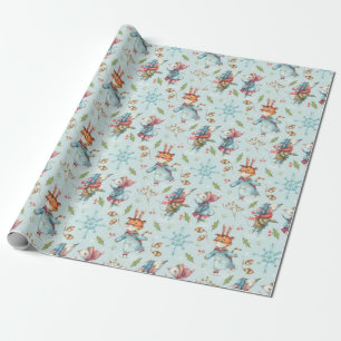 Presente Papel de enrolamento de tigres de Natal/Ano Novo