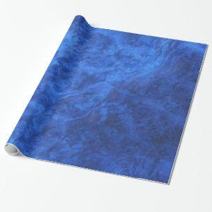 Presente Papel de enrolamento de veludo azul-apphire