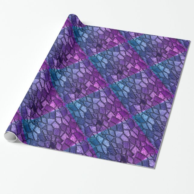 Presente Papel de enrolamento de vidro do mosaico ultra vio (Desenrolado)