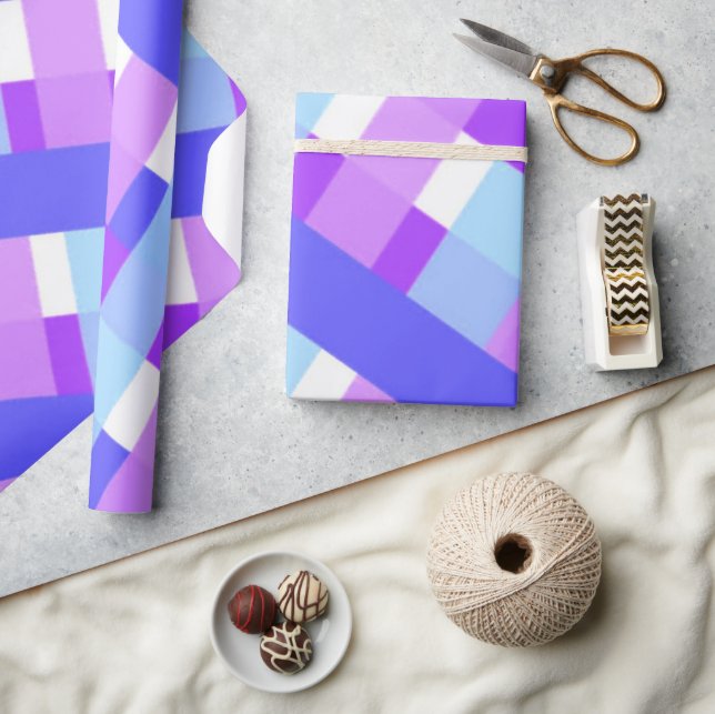 Presente Papel de enrolamento de Xadrezes de Buffalo Russo  (Artesanato)