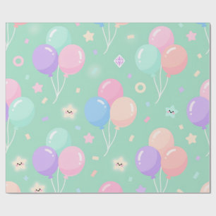 Presente Papel de enrolamento do Aniversário de criança ver
