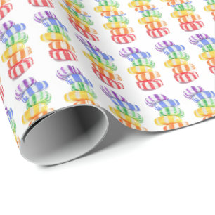 Presente Papel de enrolamento do CANDY RAINBOW