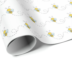 Presente Papel de enrolamento do Chá de fraldas da abelha