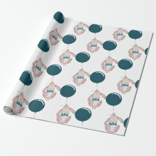 Presente Papel de enrolamento do Chá de fraldas do balão