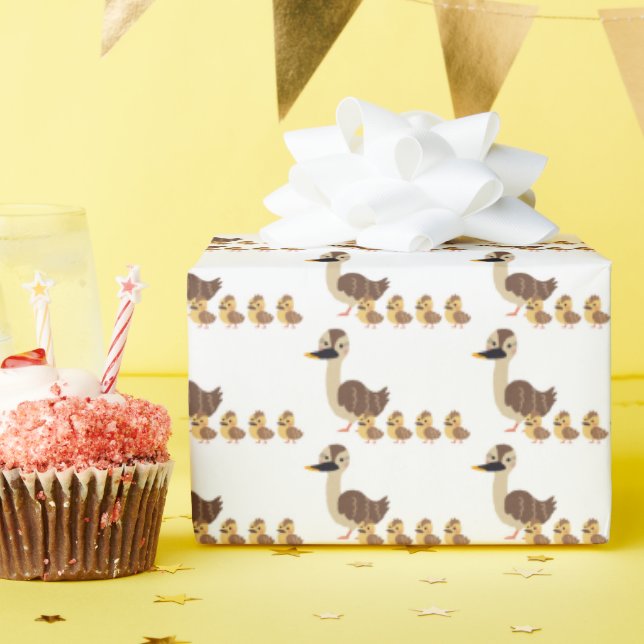 Presente Papel de enrolamento do Chá de fraldas em Cute (Festa de aniversário)