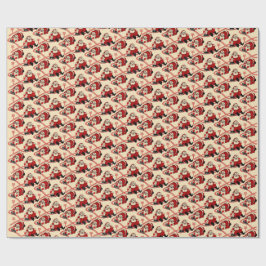 Presente Papel de enrolamento do comboio de Natal