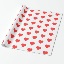 Presente Papel de Enrolamento do Coração Vermelho - Enrolam