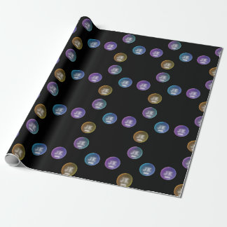 Presente Papel de enrolamento do Design de diamante com log