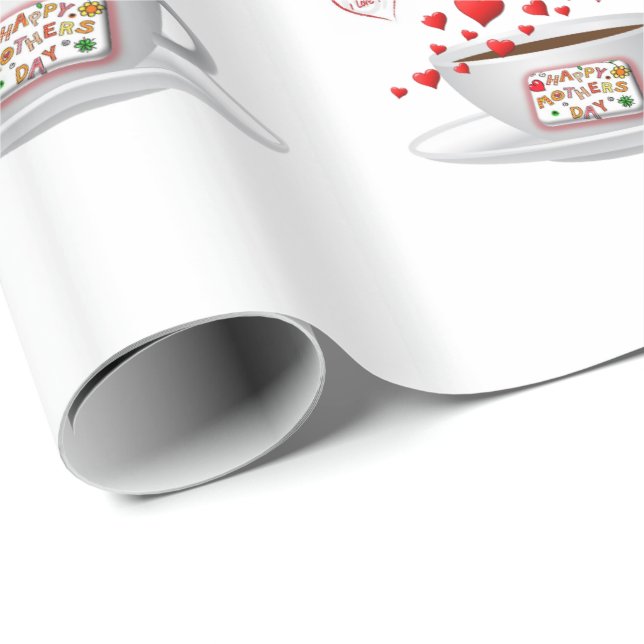 Presente Papel de enrolamento do dia de as mães (Ponta do rolo)