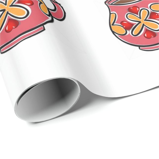 Presente Papel de enrolamento do dia de as mães (Ponta do rolo)