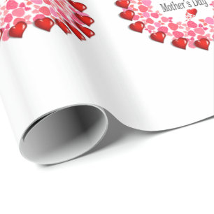 Presente Papel de enrolamento do dia de as mães