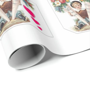 Presente Papel de enrolamento do dia de as mães