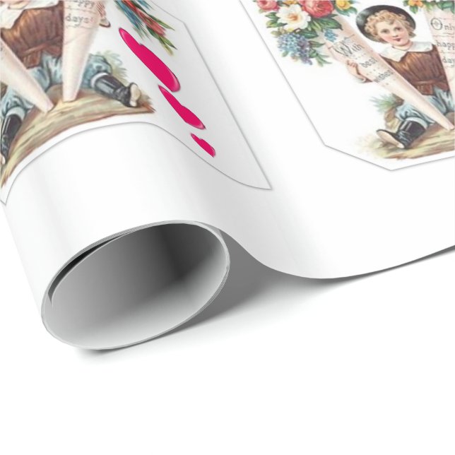 Presente Papel de enrolamento do dia de as mães (Ponta do rolo)