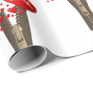 Presente Papel de enrolamento do dia de as mães