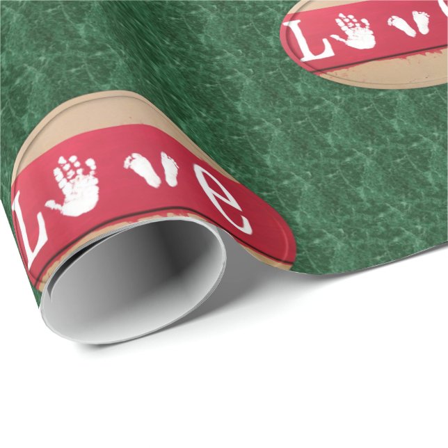 Presente Papel de enrolamento do dia de os namorados (Ponta do rolo)