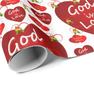 Presente Papel de enrolamento do dia de os namorados