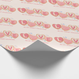 Presente Papel de enrolamento do dia de os namorados