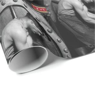 Presente Papel de enrolamento do dia de os namorados