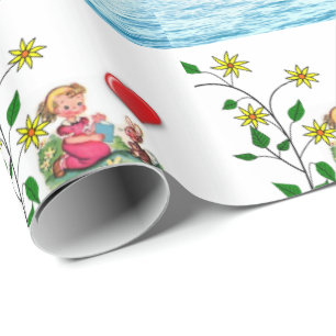 Presente Papel de enrolamento do dia de os namorados