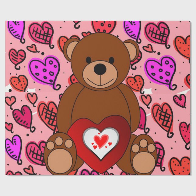 Presente Papel de enrolamento do dia de os namorados (Aberto)