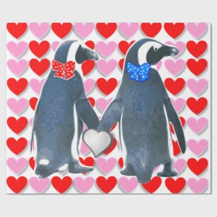 Presente Papel de enrolamento do dia de os namorados