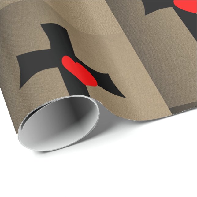 Presente Papel de enrolamento do dia de os namorados (Ponta do rolo)