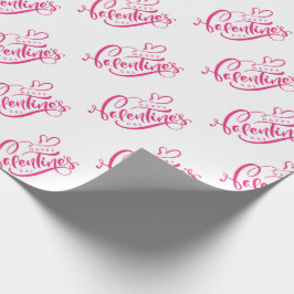 Presente Papel de enrolamento do dia de os namorados