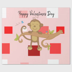 Presente Papel de enrolamento do dia de os namorados