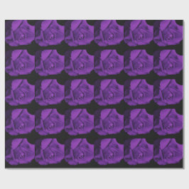 Presente Papel de enrolamento do Dia de os namorados roxo