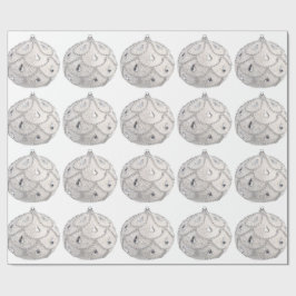 Presente Papel de enrolamento do enfeites de natal