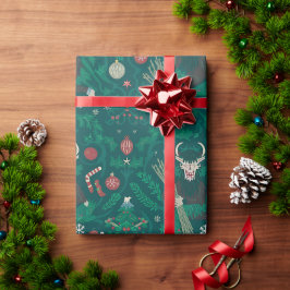 Presente Papel de enrolamento do Krampus | Quebra de presen