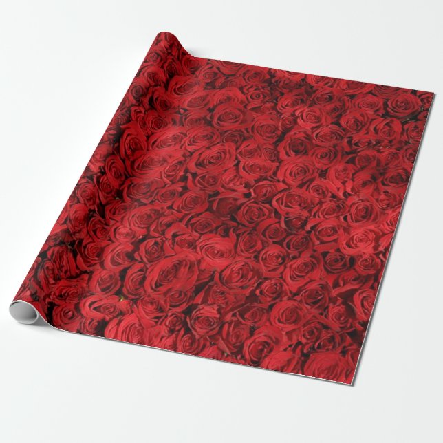 Presente Papel de enrolamento do Namorados rosa (Desenrolado)