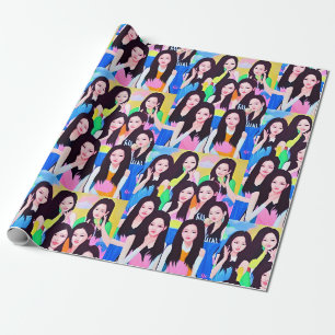 Presente Papel de enrolamento do Pop K