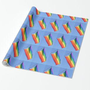 Presente Papel de enrolamento do sinalizador orgulho gay