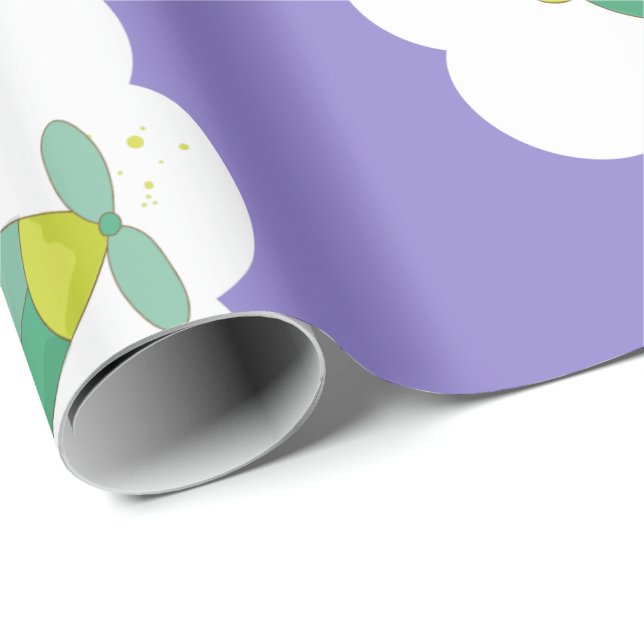 Presente Papel de enrolamento do Urso de Teddy com etiqueta (Ponta do rolo)