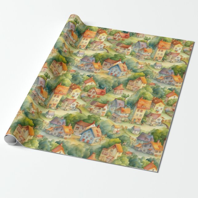 Presente Papel de enrolamento do VILLAGE Countryside nº 2 (Desenrolado)