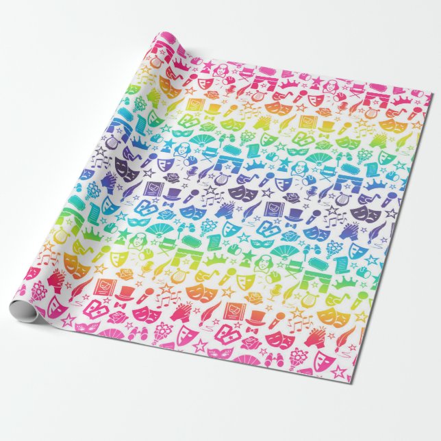 Presente Papel de enrolamento dos ícones do telhado (Desenrolado)