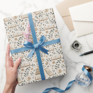 Presente Papel de enrolamento dos pajões de livros elegante