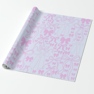 Presente Papel de enrolamento em coquete Papel cor-de-rosa