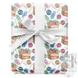 Presente Papel de enrolamento em crochê