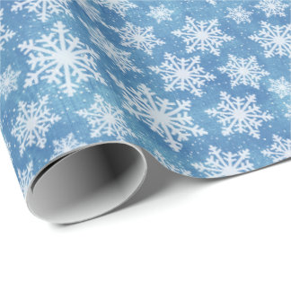 Presente Papel de enrolamento em flocos de neve