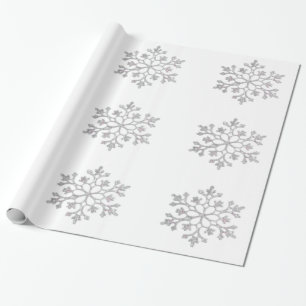 Presente Papel de enrolamento em flocos de neve