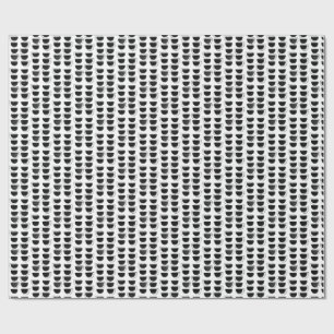 Presente Papel de enrolamento em forma de Abstrato preto e