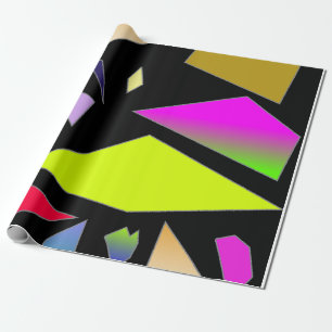 Presente Papel de enrolamento em formas de neon