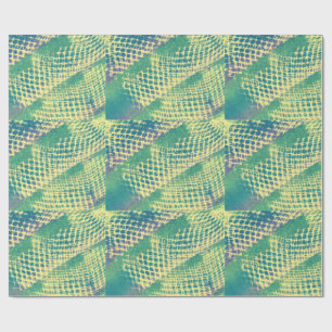 Presente Papel de enrolamento em losango verde-abstrato ama