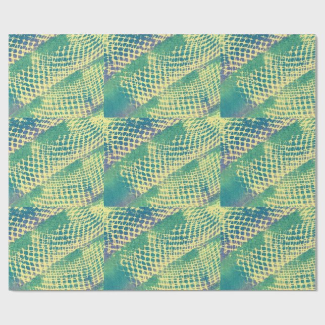 Presente Papel de enrolamento em losango verde-abstrato ama (Aberto)