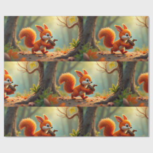 Presente Papel de enrolamento - Floresta do outono