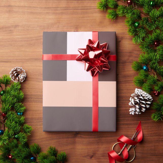 Presente Papel de enrolamento geométrico do Desert Mocha (Presente de Natal)