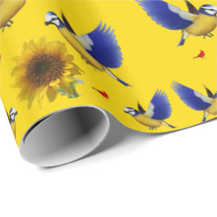 Presente Papel de enrolamento Girassol